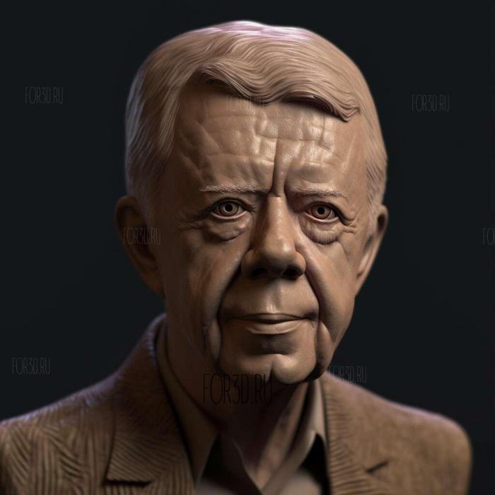 Jimmy Carter 2 stl model for CNC